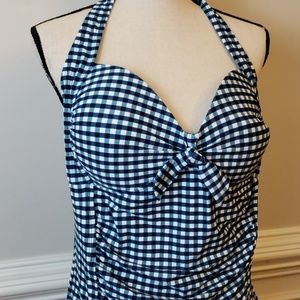Pin-up style Gingham Swimsuit